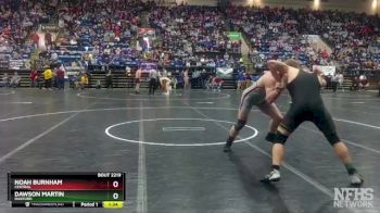 2 - 190 lbs Semifinal - Noah Burnham, Central vs Dawson Martin, Radford