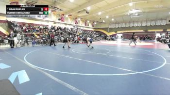 144 lbs Champ. Round 3 - Aidan Ruelas, Canyon Springs vs Hunter Hernandez, Beaumont