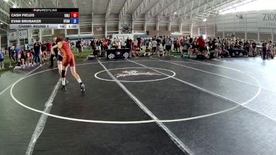 126 lbs Champ. Round 1 - Cash Fields, California vs Evan Brubaker, Utah