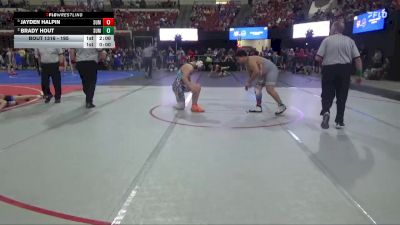 195 lbs Round 1 - Brady Hout, Ronan Wrestling vs Jayden Halpin, Darkhorse Wrestling Club