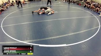 117 lbs Round 1 (6 Team) - Logan McNally, Utah vs Andre Sengos, South Dakota Lightning