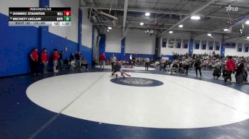 126 lbs Consi Of 8 #1 - Dominic Staunton, Wellesley vs Beckett Leclair, West Springfield