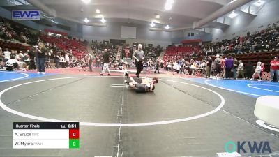 58 lbs Quarterfinal - Austin Bruce, Salina Wrestling Club vs Weston Myers, Pawhuska Elks Takedown