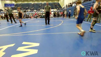 61 lbs Final - Kamden Peters, Harrah Little League Wrestling vs Rydin Guerra, Newcastle Youth Wrestling