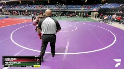 6A 185 lbs Cons. Round 2 - Katie Reyes, Los Fresnos vs Preye Seipulou, Katy Jordan