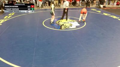 130 lbs Cons. Round 2 - Hailey Watson, Unattached vs Madilyn Katana, Unattached