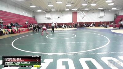 115 lbs Cons. Round 3 - Nathan Romero, Cardinal Newman High School vs Spencer Madso-Castillo, Petaluma High School