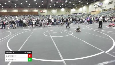 46 lbs Round Of 32 - Odin Crews, Buckaroo WC vs Alison Sutfin, VC Outlaws