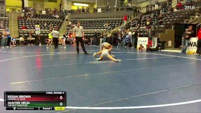 85 lbs Cons. Round 4 - Hunter Heun, The Best Wrestler vs Kegan Brown, Legends Of Gold