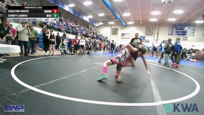 95 lbs Rr Rnd 1 - Joslynn White, Skiatook Youth Wrestling vs Chevy LamHo, Wagoner Takedown Club