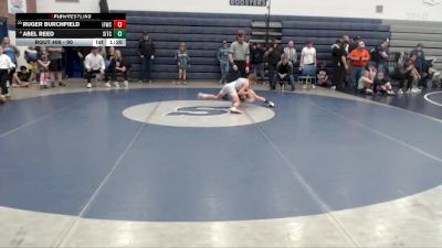 90 lbs Champ. Round 2 - Ruger Burchfield, Idaho Falls Wrestling Club vs Abel Reed, Southern Idaho Training Center