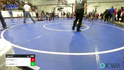 70 lbs Rr Rnd 2 - Kaili Prose, Jay Wrestling Club vs Jackson Jones, Warner Eagles Youth Wrestling