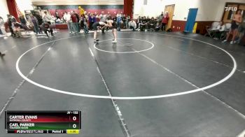 132 lbs Quarterfinal - Carter Evans, Natrona County vs Cael Parker, Thunder Basin
