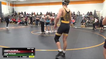 J-14 lbs Round 4 - Joseph Majerus, Hawkeye Wrestling Academy vs Gabe Bucklin, LMWC