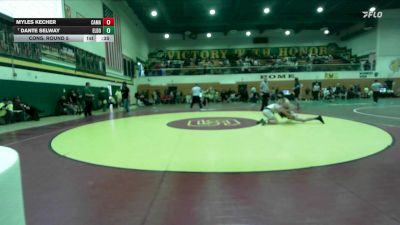 132 lbs Cons. Round 5 - Dante Selway, El Dorado vs Myles Kecher, Camarillo