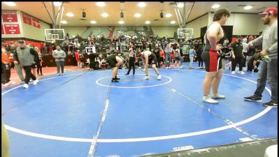 285 lbs Quarterfinal - Jacob Ginn, Dewar HS Boys vs Cash Mannon, Broken Arrow Jh