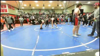 285 lbs Quarterfinal - Jacob Ginn, Dewar HS Boys vs Cash Mannon, Broken Arrow Jh