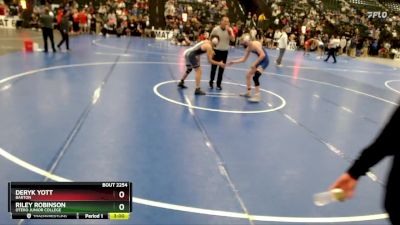 157 lbs Cons. Round 1 - Deryk Yott, Barton vs Riley Robinson, Otero Junior College