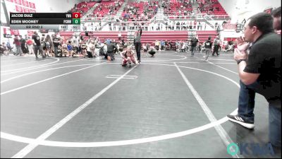 120 lbs Rr Rnd 2 - Jacob Diaz, Yukon Wrestling Academy vs Eden Mooney, Ponca City Wildcat Wrestling