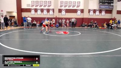 97-105 lbs Cons. Round 1 - Klayton Mikesell, Webo Youth WC vs Remington Stover, Royal Center