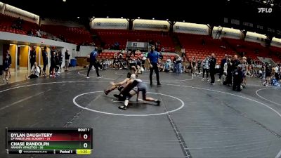 96 lbs Finals (2 Team) - Dylan Daughtery, CP Wrestling Academy vs Chase Randolph, Armory Athletics