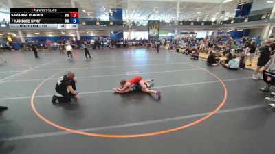 125 lbs 3rd Place Match - Savanna Porter, Unattached vs Kandice Spry, Unattached