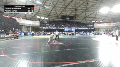 Girls 4A 145 lbs Cons. Round 1 - Olivia Lopez, Richland (Girls) vs Stacy Monoghan, Tahoma (Girls)