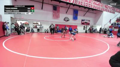 JH 96 lbs Cons. Round 4 - Kinsley Peters, CHOCTAW JH vs Kalia Morris, HARRAH JH