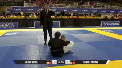 Allison Huerta vs Cambria Cristina 2026 Pan Kids Jiu-Jitsu IBJJF Championship