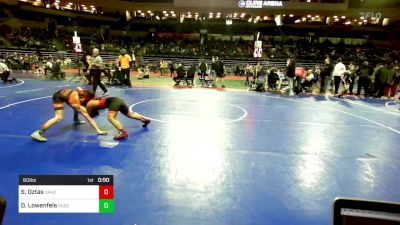 80 lbs Round Of 32 - Salihcan Oztas, Spazz Wrestling vs Dean Lowenfels, Pascack HIlls