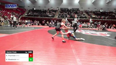 52 lbs Quarterfinal - Koen Thurman, Sperry Wrestling Club vs Bradley Shadwick, Berryhill Wrestling Club