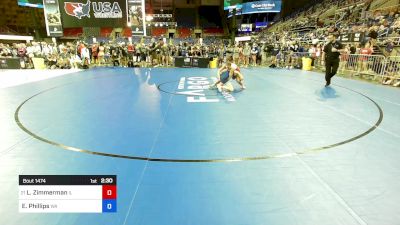 135 lbs Round Of 64 - Lana Zimmerman, IL vs Evelyn Phillips, WA