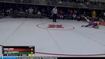 160 lbs Round 3 (3 Team) - Tre`von Roberts, Bellevue East vs Isaac Sinks, Manhattan