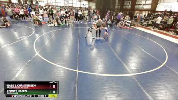 52 lbs Quarterfinal - Emmitt Hazen, Timpanogos vs Gabe L Christensen, Falcon Wrestling Club