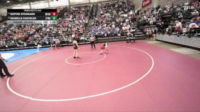 4A 155 lbs Champ. Round 1 - Sophie Stoddard, Mountain View vs Isabelle Kasteler, Cottonwood