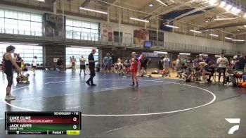 115 lbs Cons. Semi - Jack Hayes, Short Time vs Luke Cline, Team Hammer Wrestling Academy