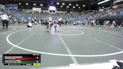 88 lbs Cons. Round 5 - Ashton Allfree, SlyFox Wrestling Academy vs Mason Newberry, Greater Heights