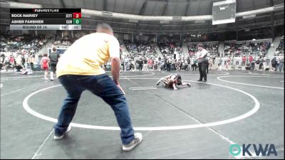 60 lbs Round Of 16 - Rock Harvey, Standfast vs Asher Fanshier, Clinton Youth Wrestling