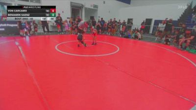 43 lbs Round 1 - Von Carcamo, Threshold Wrestling Club vs Benjamin Saenz, Threshold Wrestling Club