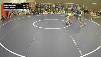 155 lbs Cons. Round 3 - Amaya Abdullah, Rogers vs Olivia Howell, Peninsula