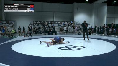 57 kg Cons. Rd Of 16 - Brody Mayfield, Steller Trained Wrestling vs Ethan Alvarez, Merrillville Pirates Wrestling Club