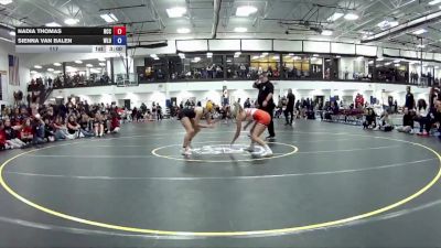 117 lbs Round 6 (16 Team) - Nadia Thomas, North Central College vs Sienna Van Balen, West Liberty University