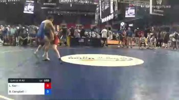 127 lbs Consi Of 16 #2 - Larissa Kaz, Wisconsin vs Destiny Campbell, California