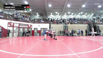 165 lbs Champ. Round 2 - Robbie Leahy, Brownsburg vs Broden Wilson, Western Boone