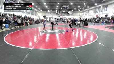 190 lbs Round Of 16 - Maximus Konopka, Simsbury vs Francis Zion, Gilbert/Torr