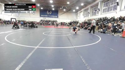 106 lbs Round Of 16 - Colin Cronk, New Canaan vs Moses Olea-Sulivan, Simsbury