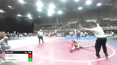 102 lbs Final - Brayden Yakich, Black Fox Wrestling Academy vs Gabriel Gustafson, NM Outlawz