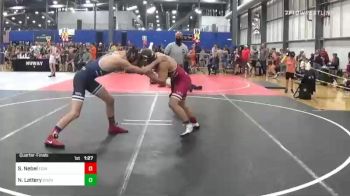 138 lbs Quarterfinal - Seth Nebel, Edina WC vs Nicholas Lattery, Coon Rapids Mat Bandits