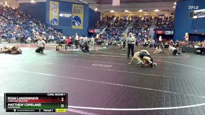 138 lbs Cons. Round 1 - Ryan Langenmayr, Lakeland Regional vs Matthew Copeland, Salesianum