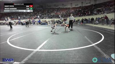 43 lbs Semifinal - Rhett Pitts, Cowboy Wrestling Club vs Miles Sanders, Team Tulsa Wrestling Club